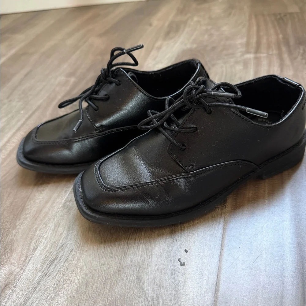 Sonoma Black kids Lace-Up Square-Toe Dress Oxfords